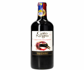 Botella de vino Gato negro