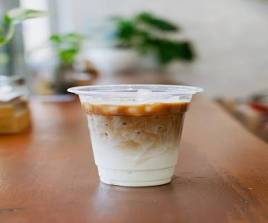 Iced coffee latte